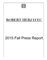 2015 Fall Press Report