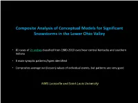 Composite Analysis of Conceptual Models for Snowstorms in The