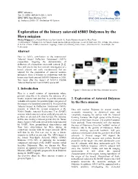 Exploration of the Binary Asteroid 65803 Didymos by the Hera Mission