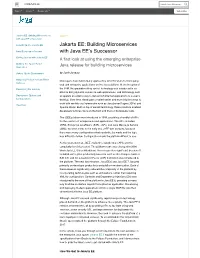 Jakarta EE: Building Microservices JAVA EE with Java EE’S Successor