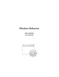 Window Behavior