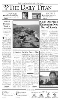 CSU Overseas Education Not out of Reach