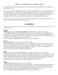 PDF Schedule