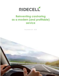 Reinventing Carsharing As a Modern (And Profitable) Service