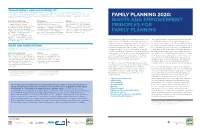 Rights and Empowerment Principles for Family Planning