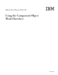 Using the Component Object Model Interface