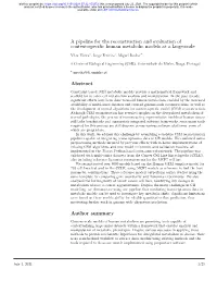A Pipeline for the Reconstruction and Evaluation of Context-Specific Human Metabolic Models at a Large-Scale