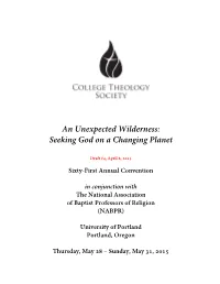 An Unexpected Wilderness: Seeking God on a Changing Planet