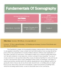 Fundamentals of Scenography