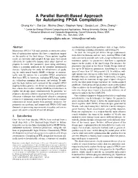 A Parallel Bandit-Based Approach for Autotuning FPGA Compilation