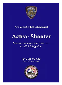 Active Shooter Recommendations and Analysis for Risk Mitigation