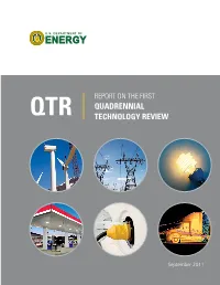 Report on the First Quadrennial Technology Review (QTR)