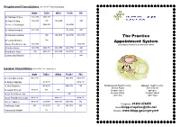 The Practice Appointment System