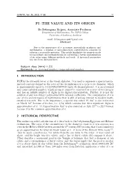 The Value and Its Origin