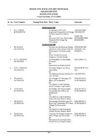 27-11-2020 Sr. No. Case Number Timing/N