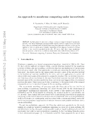 Arxiv:Cs/0403027V2 [Cs.OH] 11 May 2004 Napoc Ommrn Optn Ne Inexactitude Under Computing Membrane to Approach an Fteraoeetoe Ae 7,A Bulwc N H P˘Aun Pro Gh
