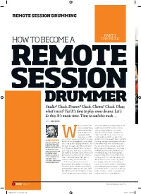 DRUMMER Studio? Check
