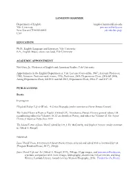 Hammer Langdon Cv18.Pdf