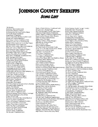 JCS Song List