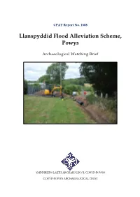 Llanspyddid Flood Alleviation Scheme, Powys