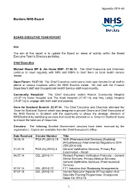 Board Executive Team Report
