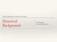 Historical Background Notes