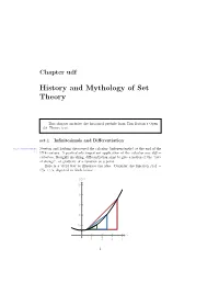 History and Mythology of Set Theory