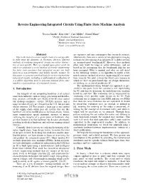 Reverse Engineering Integrated Circuits Using Finite State Machine Analysis