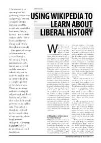 Using Wikipedia to Learn About Liberal History and Legislation, Parliamentary Elec- Wikipedia and Joseph Chamberlain, Which Day, Follows It