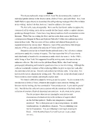 1 Preface This Thesis Explores the Ways in Which Anaïs Nin