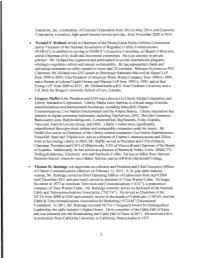 Enterprise, Inc., a Subsidiary of Com Cast Corporation from 2013 to May