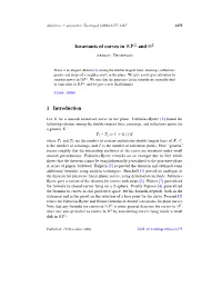 Invariants of Curves in RP2 and R2