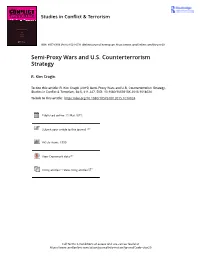 Semi-Proxy Wars and U.S. Counterterrorism Strategy