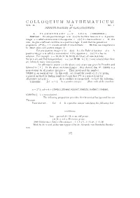 Colloquium Mathematicum