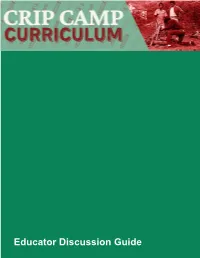 Crip Camp Educator Discussion Guide