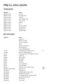 Filip Lee Joker Playlist