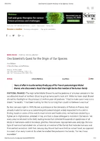 One Scientist's Quest for the Origin of Our Species | Science  