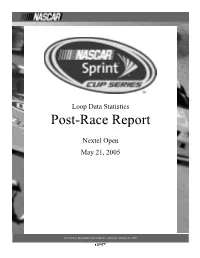 Post-Race Report