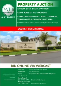Bid Online Via Webcast