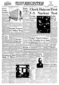 Check Data on First U.S. Nuclear Test