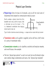 Physical Layer Overview