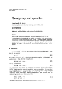 Quasigroups and Quandles
