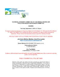 Technical Advisory Committee of the Mobile Source Air Pollution Reduction Review Committee