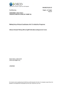 Working Party of National Coordinators of the Test Guidelines Programme