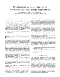 A Deep Network for Nychthemeron Cloud Image Segmentation
