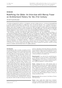 An Interview with Murray Fraser on Architectural History for the 21St Century