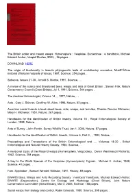 Hymenoptera : Vespidae, Eumeninae : a Handbook, Michael Edward Archer, Vespid Studies, 2003, , 96 Pages