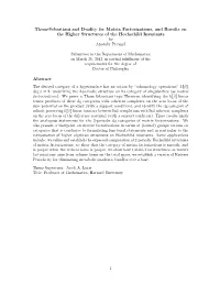 Thom-Sebastiani and Duality for Matrix Factorizations, and Results on the Higher Structures of the Hochschild Invariants by Anatoly Preygel