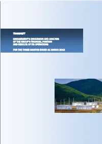 Transneft Management's Discussion and Analysis Of