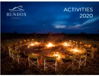 Activities 2020 Activity Price Conditions
